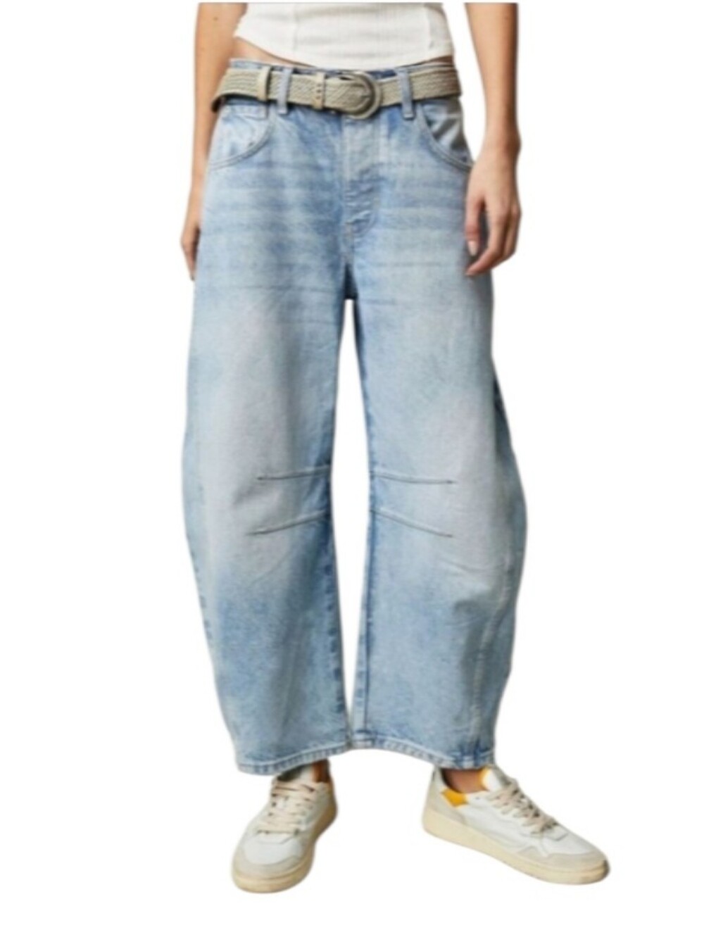 Vici Barrel Leg High-Rise Denim Jeans-NWT